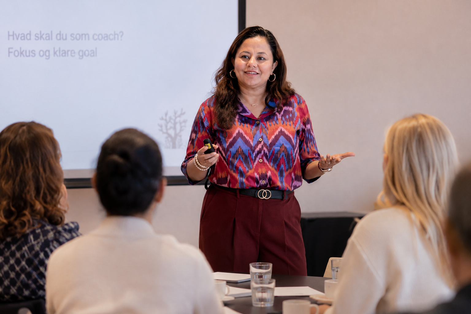 Hemani Jayaswal in a coaching conversation